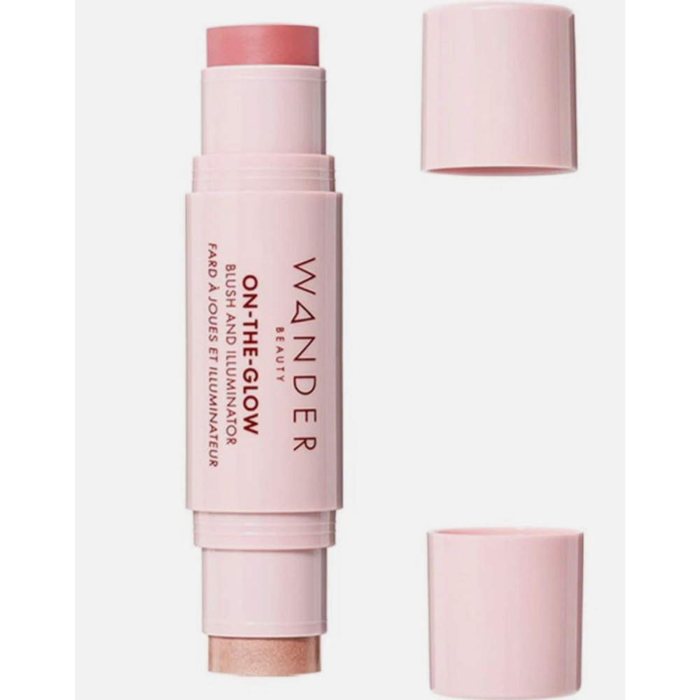 Wander Beauty On The Glow Blush and Illuminator CORAL ROSE/Nude Glow New In Box